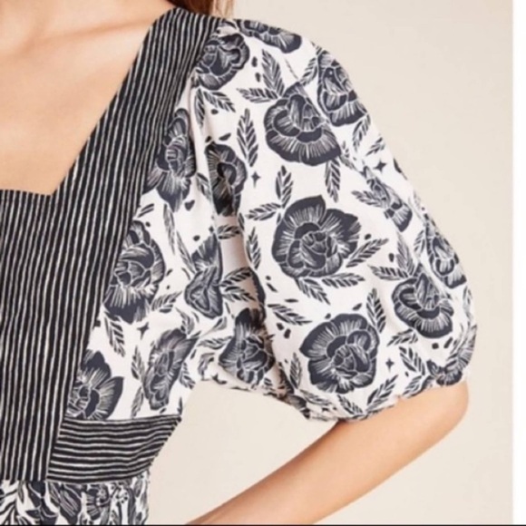 ANTHROPOLOGIE Adrienne Flounced Midi Dress - Picture 5 of 16